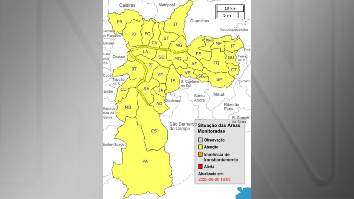 cge:-sao-paulo-esta-em-estado-de-atencao-para-alagamentos-devido-as-chuvas