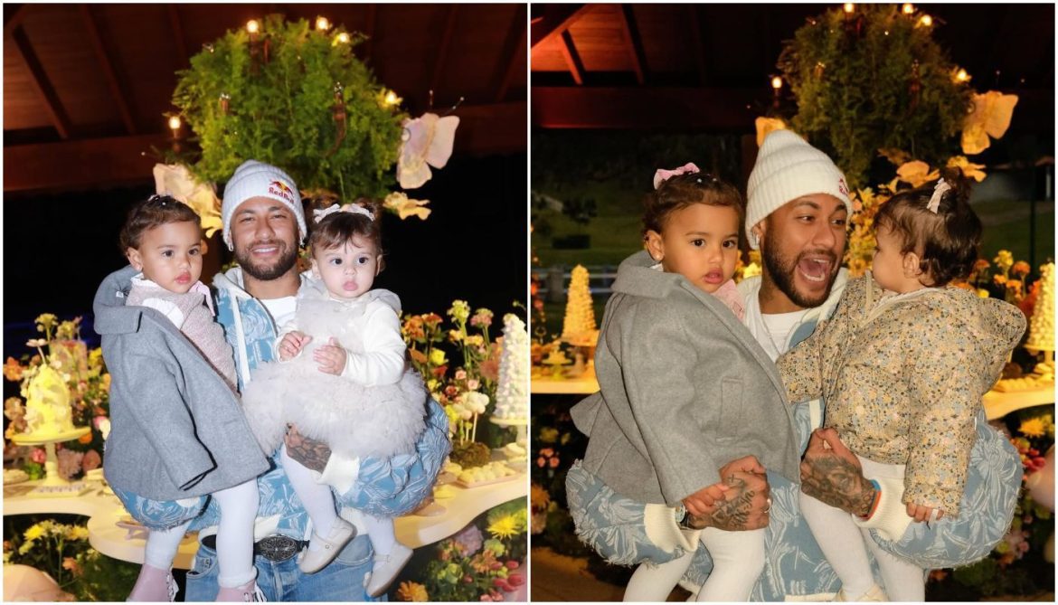 neymar-posa-com-as-duas-filhas,-mavie-e-helena,-em-festa-de-1-ano-da-cacula