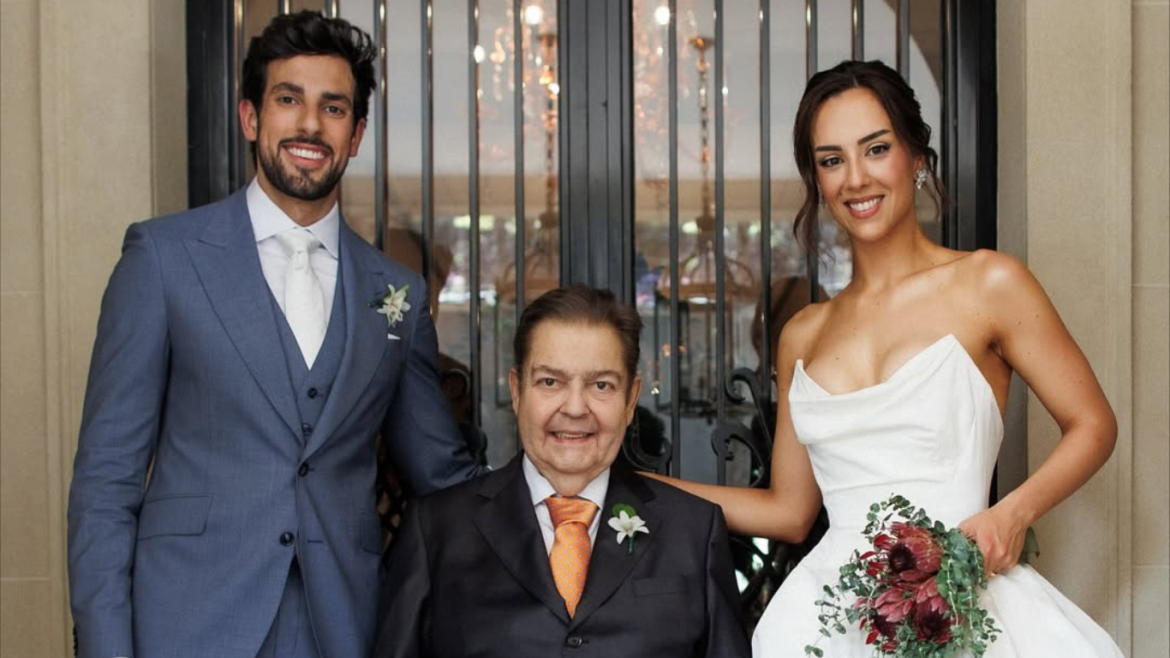 ao-lado-do-pai,-faustao,-lara-silva-publica-fotos-de-seu-casamento;-veja